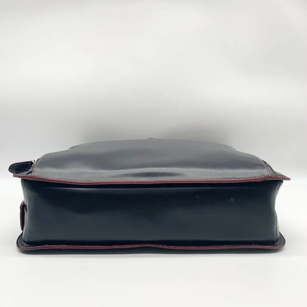 Lodis Black Leather Convertible Briefcase